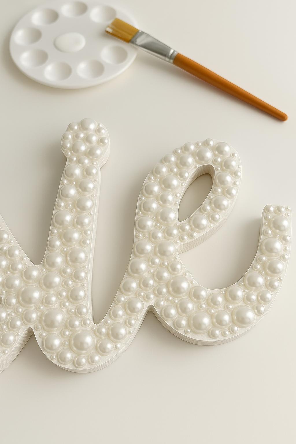 Pearl Luxe Letter i & e