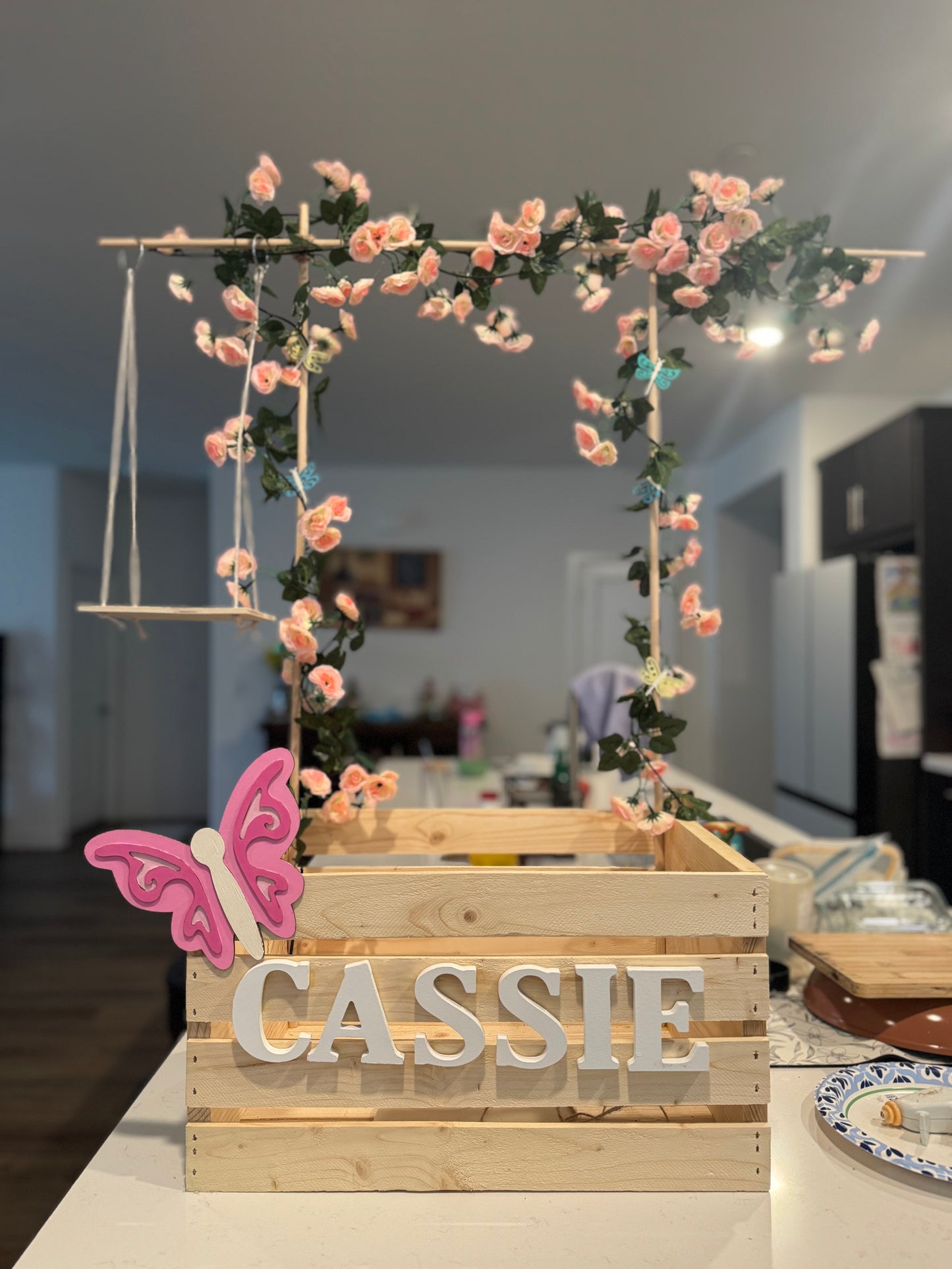 charming wooden crate