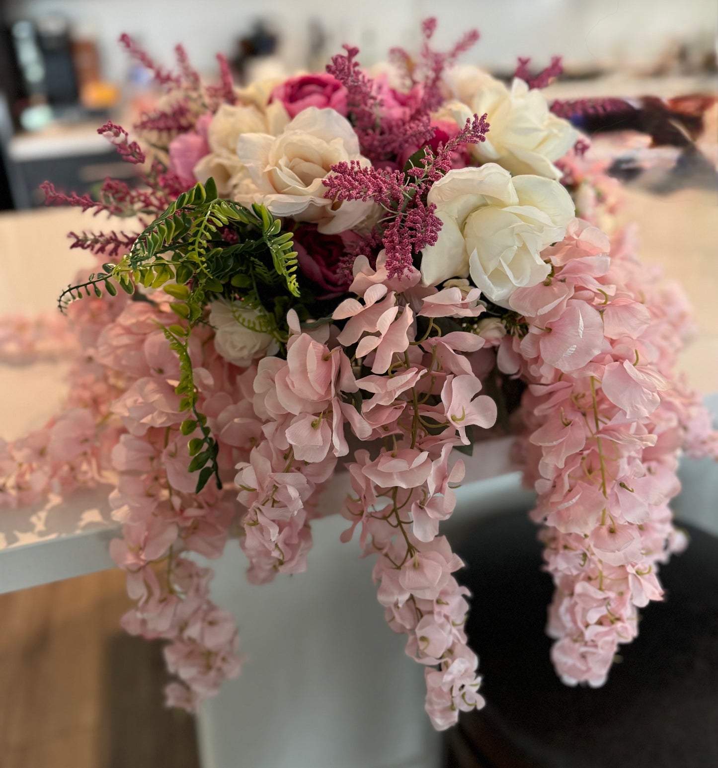 lush floral arrangement